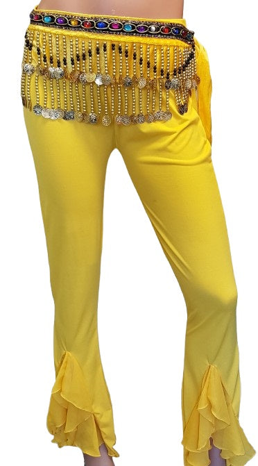 Slim fit zonnig gele broek voor een zonnig optreden!
