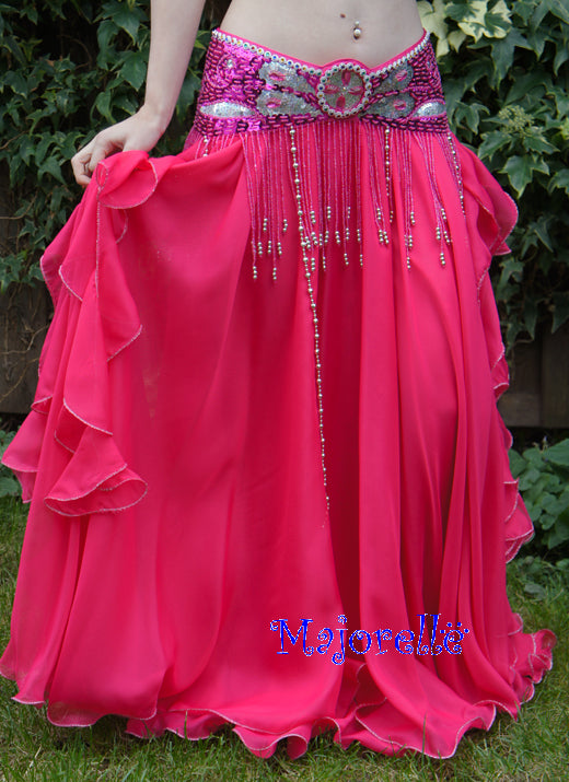 Buikdanskostuum belt 'Souad' in fuchsia