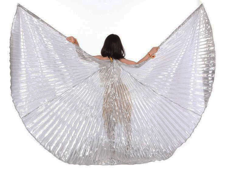 Kinder Isis wings in zilver van Organza Lamee