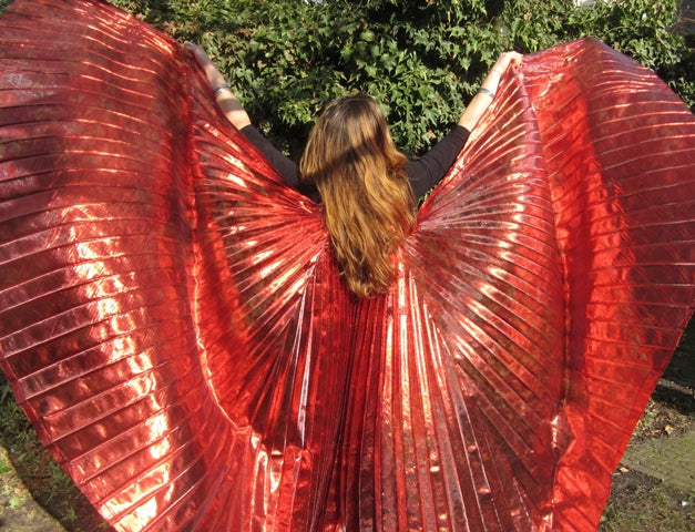 Isis Wings organza lamee in rood
