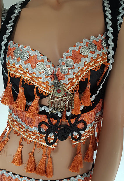 Buikdans Tribal belt BH en vestje