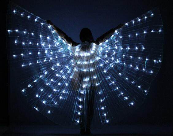 Isis Wings organza met witte led lights