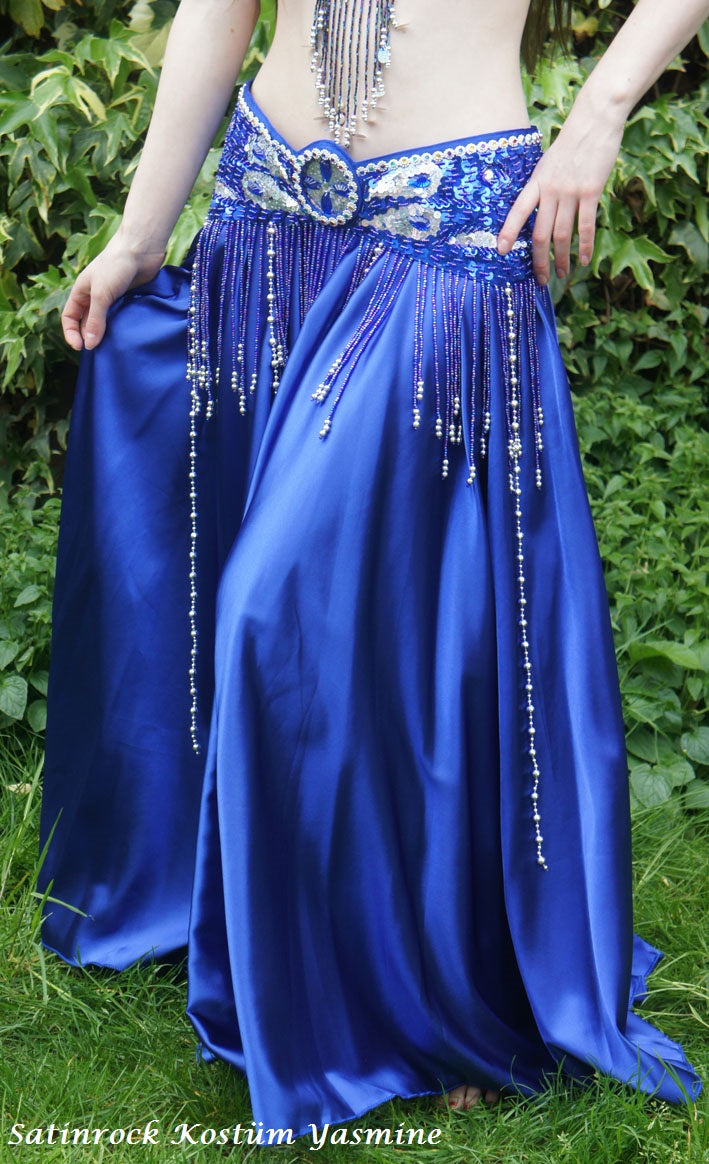 Buikdanskostuum 'Yasmine' in blauw