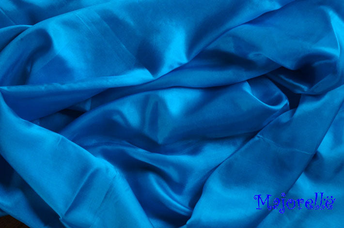 Zijden sluier in turquoise 100% zijde