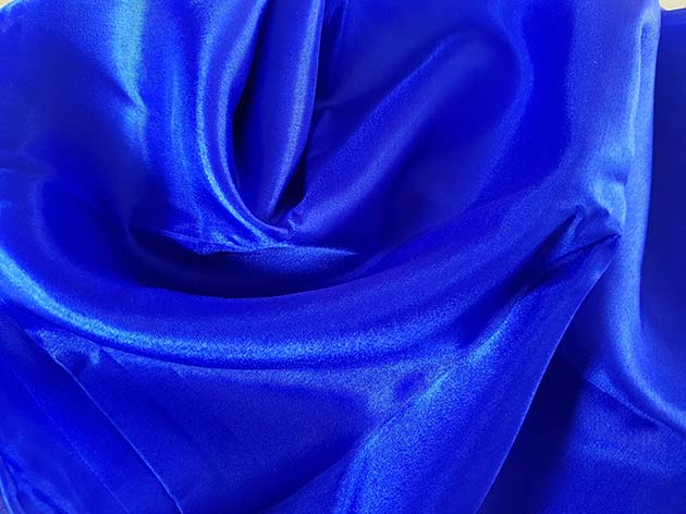 Zijden sluier in blauw 100% zijde